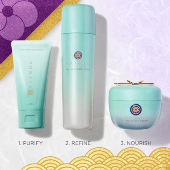NEW Tatcha CLARIFIED & BALANCED TRIO Holiday Value Set - Picture 4 of 11